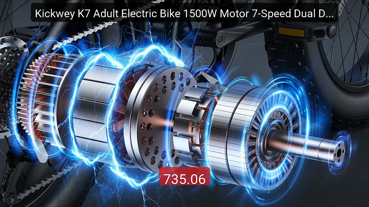 Kickwey K7 Adult Electric Bike 1500W Motor 7-Speed Dual Dis... -- Top Pick 2026 | Unbeatable Price!