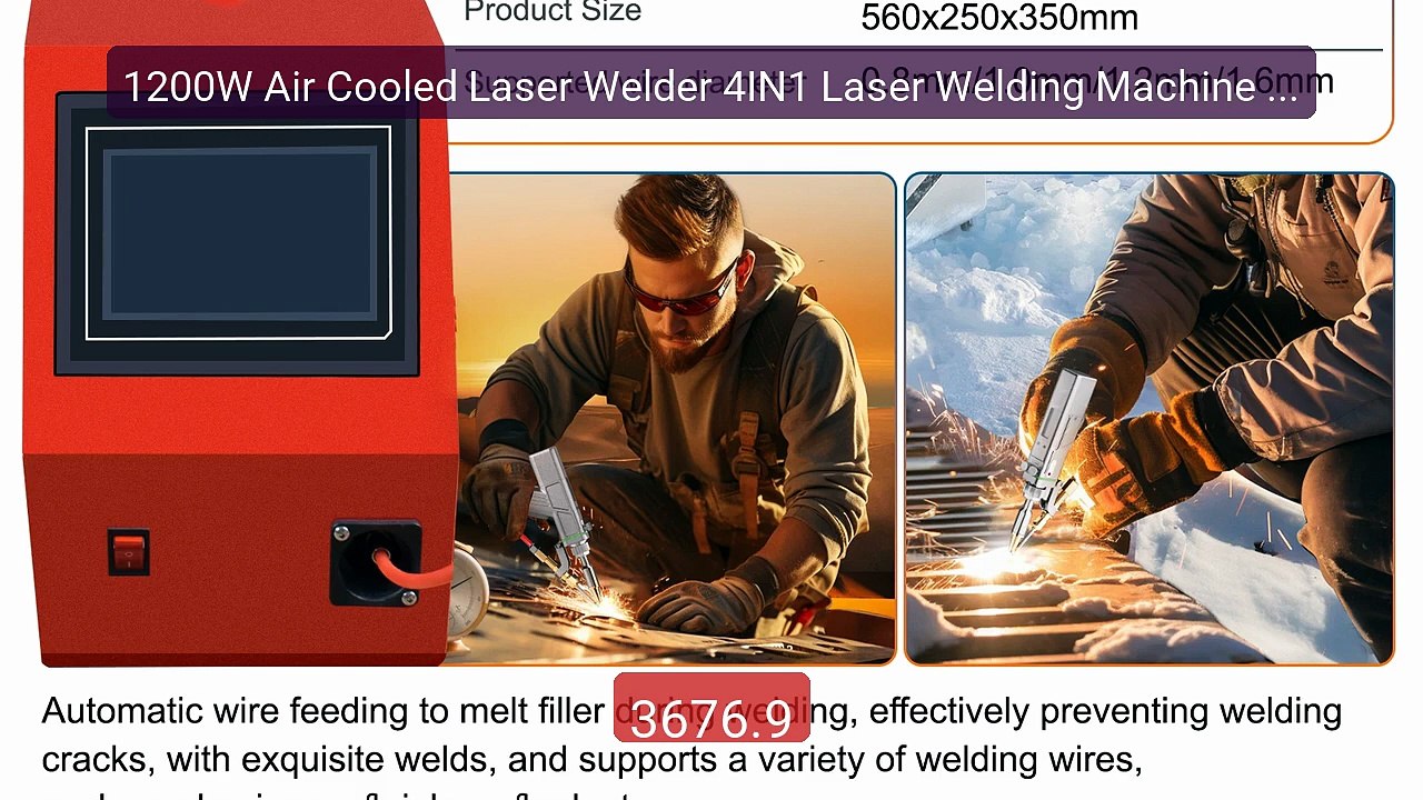 1200W Air Cooled Laser Welder 4IN1 Laser Welding Machine for M... -- Best Buy 2026 | Great Quality!