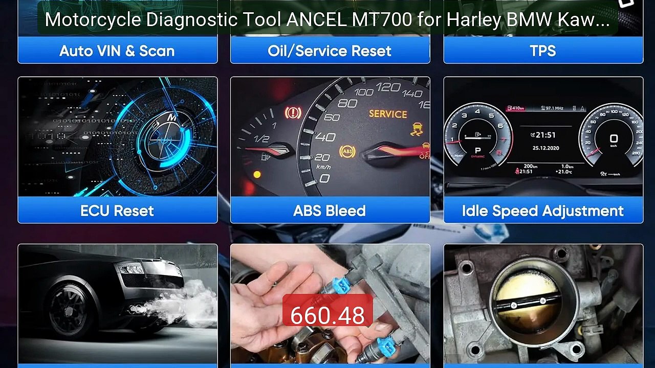 Motorcycle Diagnostic Tool ANCEL MT700 for Harley BMW Kawasaki... -- Best Buy 2026 | Great Quality!