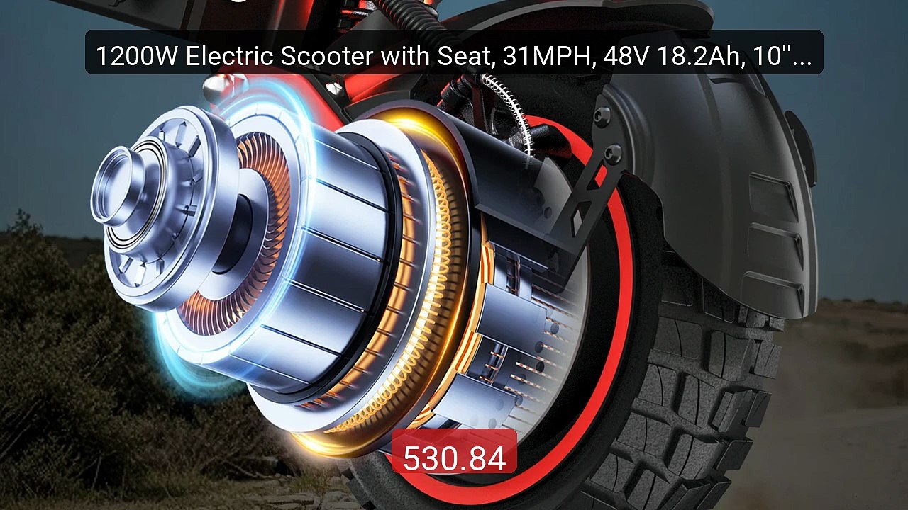 1200W Electric Scooter with Seat, 31MPH, 48V 18.2Ah, 10'' Off... -- Amazing Value 2026 | Must Have!