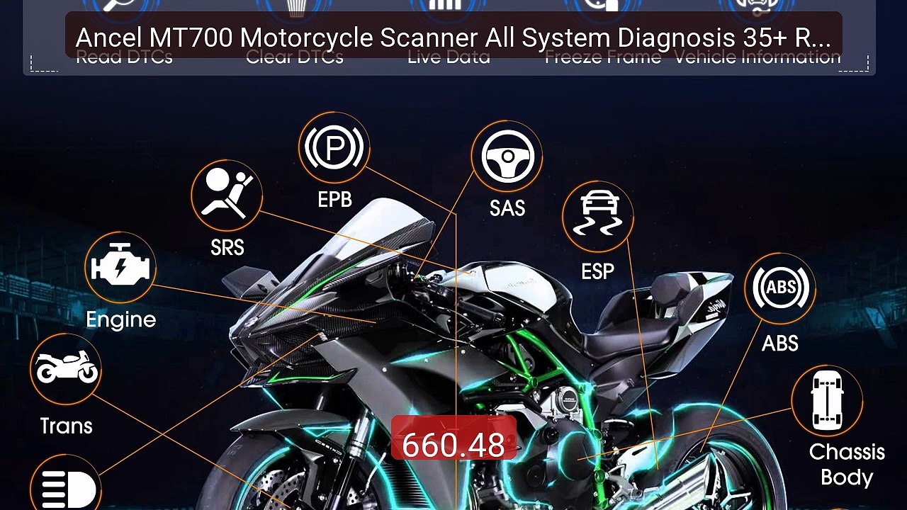 Ancel MT700 Motorcycle Scanner All System Diagnosis 35+ Reset... -- Amazing Value 2026 | Must Have!