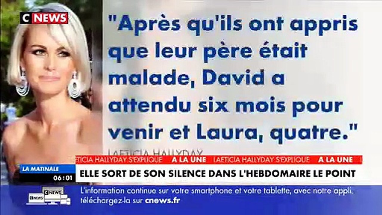 2018 - Læticia Hallyday : Les Phrases Chocs de son Interview dans Le Point (Journal CNews, 11 Avril)