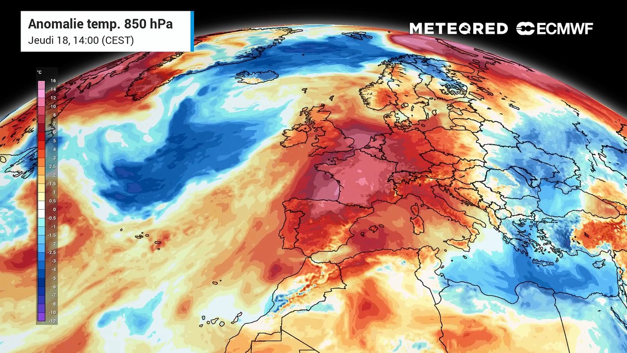 Canicule : des températures plus de 15°C au-dessus des normales attendues !