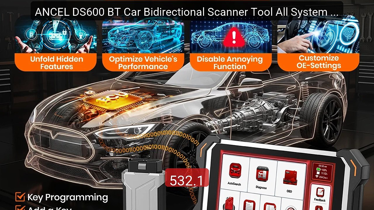 ANCEL DS600 BT Car Bidirectional Scanner Tool All System IMMO ... -- Hot Deal 2026 | Limited Offer!
