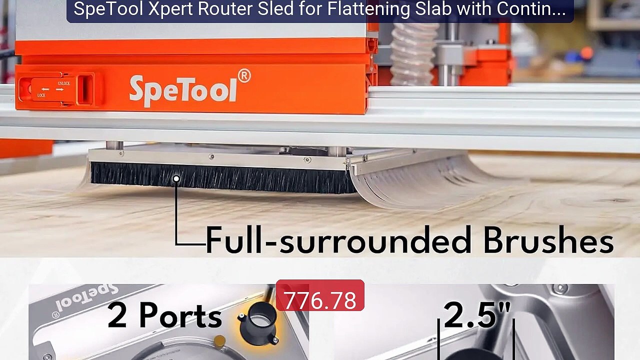 SpeTool Xpert Router Sled for Flattening Slab with Continuous... -- Amazing Value 2026 | Must Have!