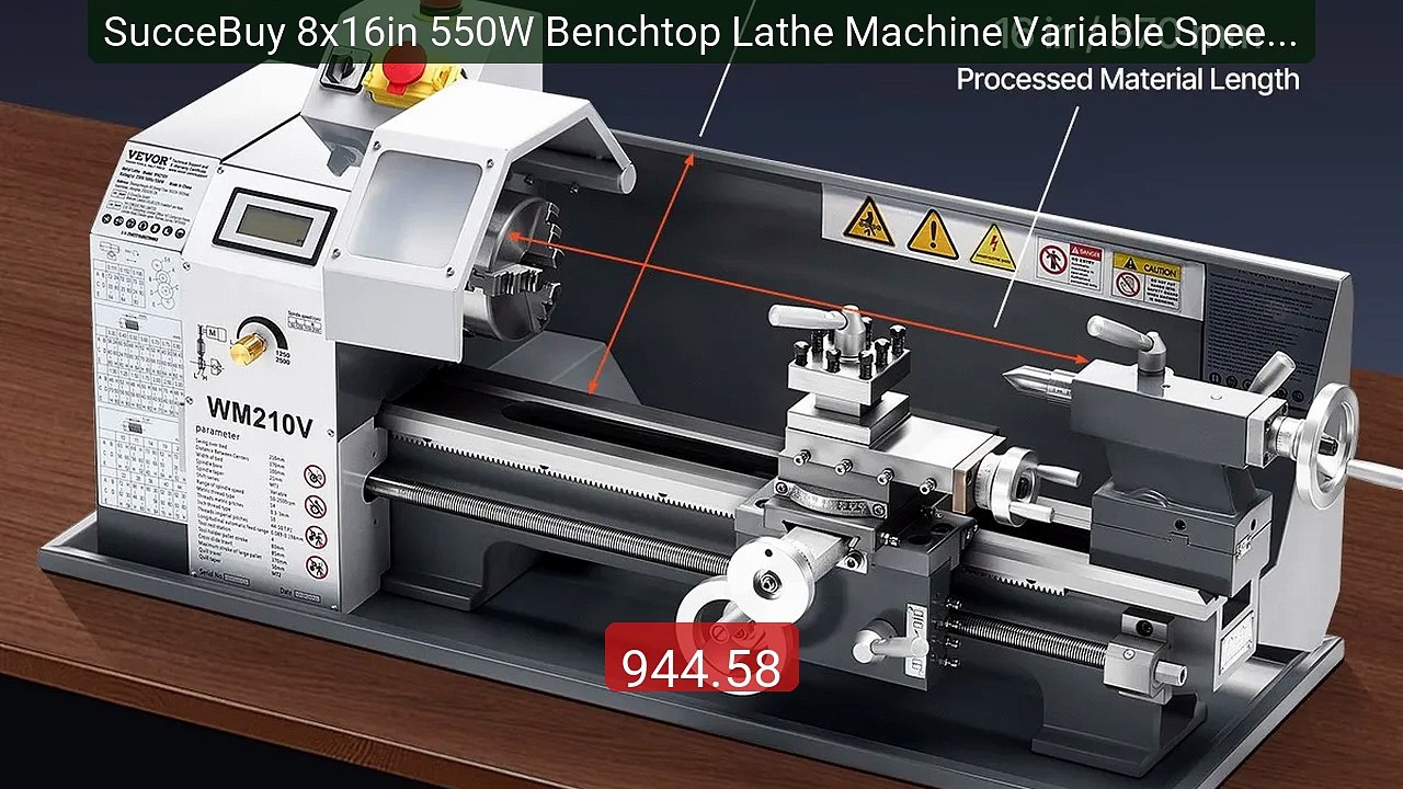 SucceBuy 8x16in 550W Benchtop Lathe Machine Variable Speed ... -- Top Pick 2026 | Unbeatable Price!
