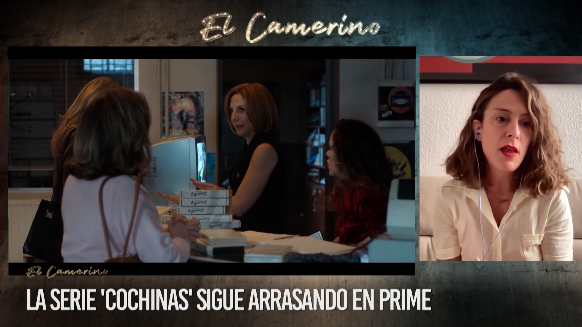 El Camerino 18/06/2026 Andrea Jaurrieta nos habla de su nueva serie 'Cochinas', Aurora Beltrán recibe el premio Príncipe de Viana, Iker Sesma de Black Moon nos presenta el disco 'Awareness' y Leo Burge nos muestra su exposición