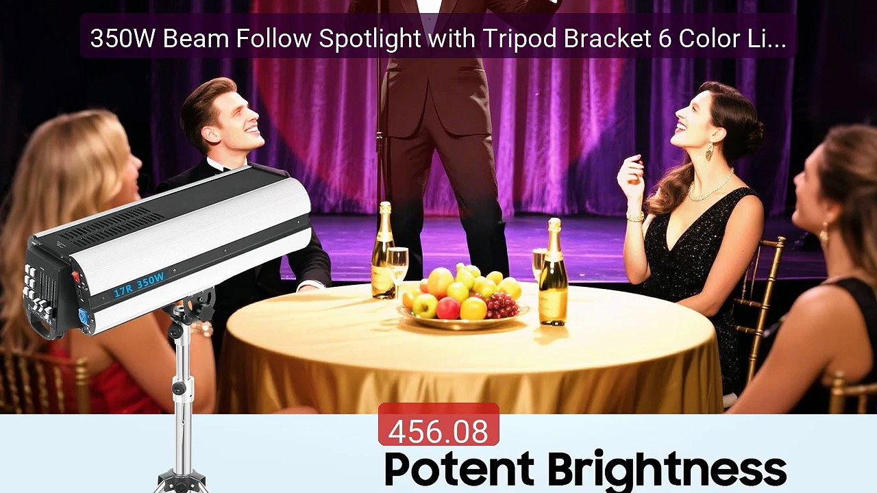 350W Beam Follow Spotlight with Tripod Bracket 6 Color Lights... -- Amazing Value 2026 | Must Have!