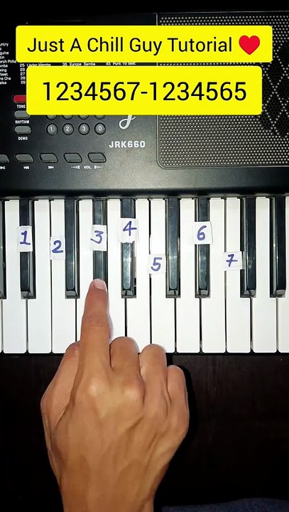 Just A Chill ♥️ Guy Easy Piano 🎹 Tutorial 🔥