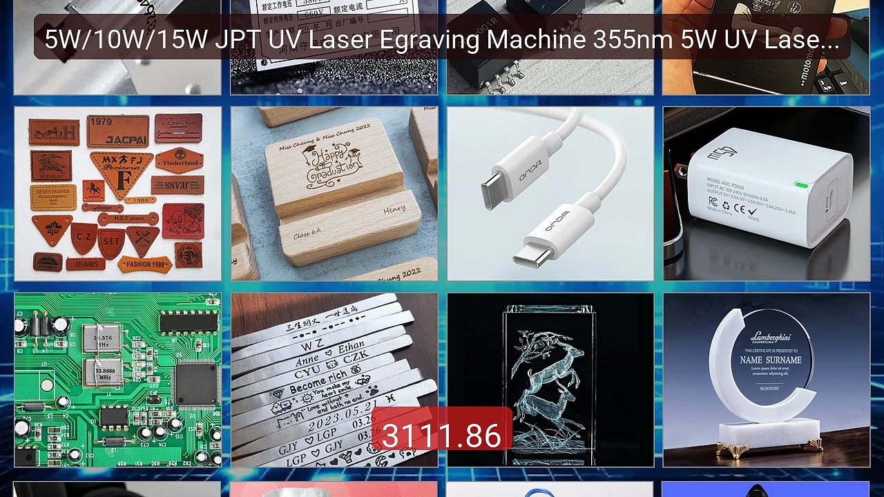 5W/10W/15W JPT UV Laser Egraving Machine 355nm 5W UV Laser Mak... -- Hot Deal 2026 | Limited Offer!