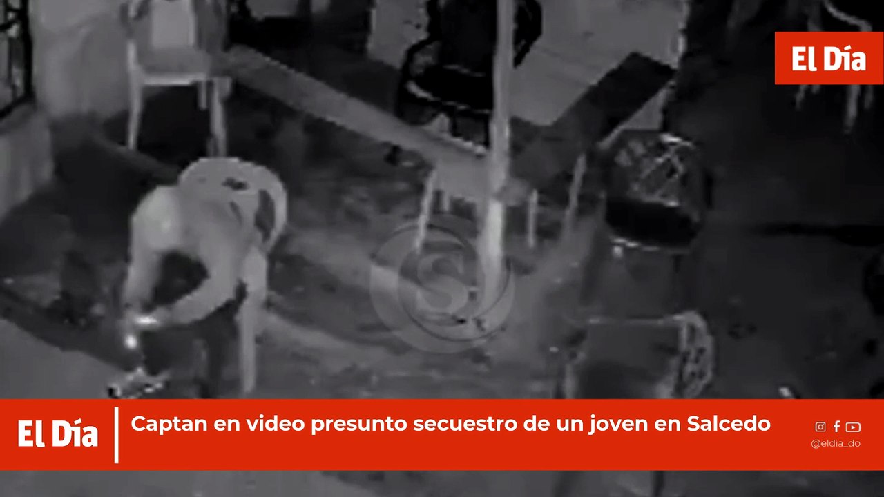 Captan en video presunto s3cuestro de un joven en Salcedo