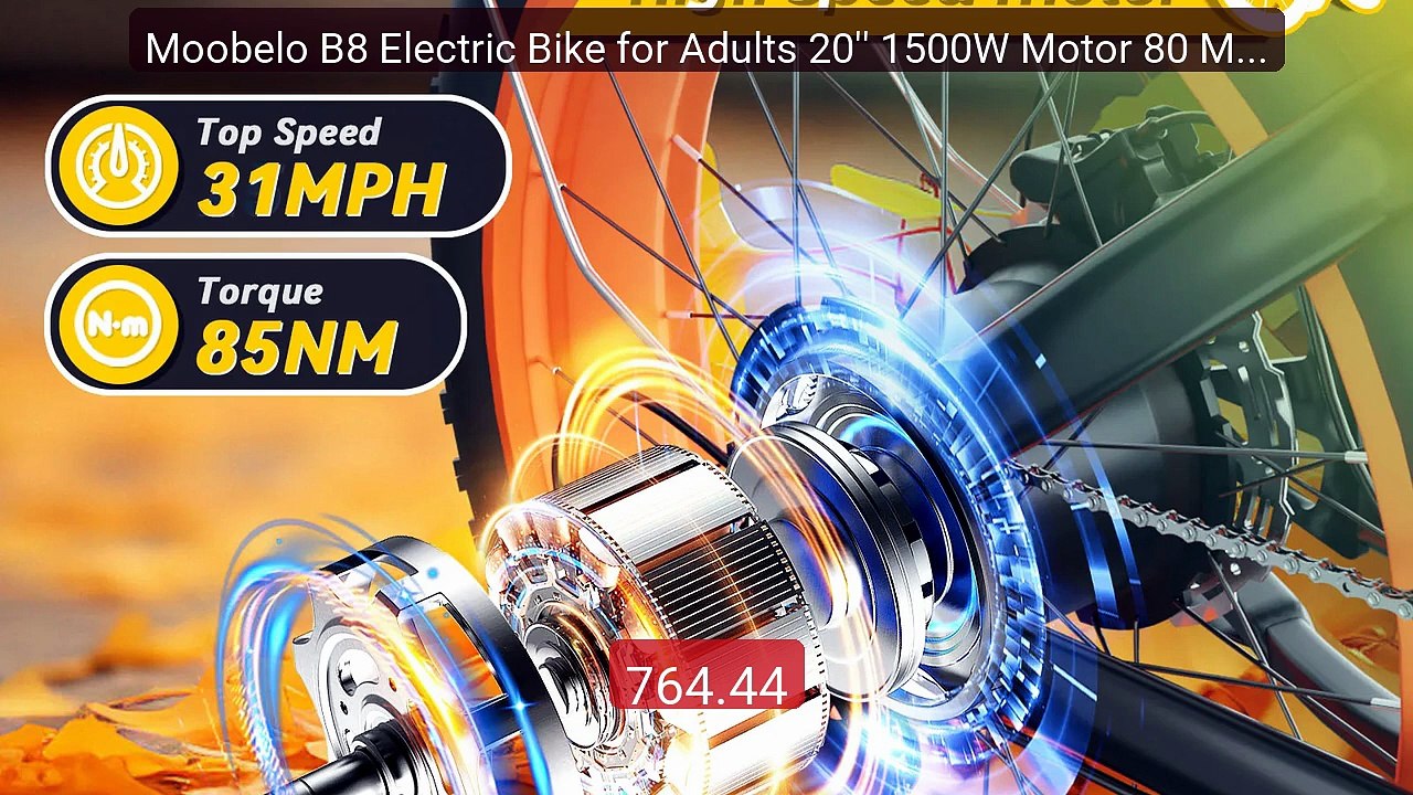 Moobelo B8 Electric Bike for Adults 20'' 1500W Motor 80 Miles... -- Amazing Value 2026 | Must Have!