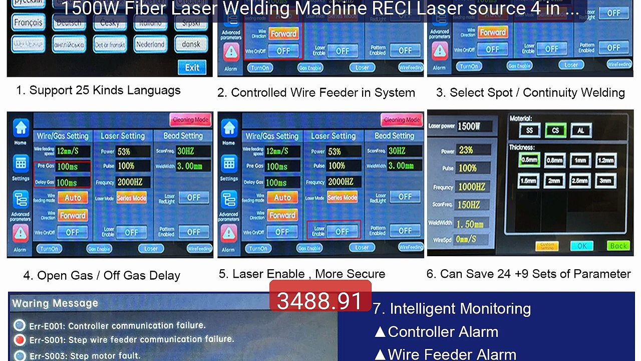 1500W Fiber Laser Welding Machine RECI Laser source 4 in 1 Ha... -- Amazing Value 2026 | Must Have!