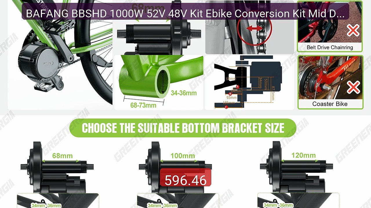 BAFANG BBSHD 1000W 52V 48V Kit Ebike Conversion Kit Mid Drive ... -- Hot Deal 2026 | Limited Offer!