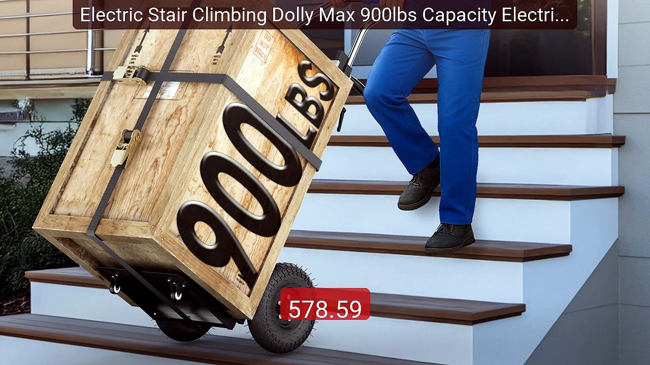 Electric Stair Climbing Dolly Max 900lbs Capacity Electric Han... -- Hot Deal 2026 | Limited Offer!