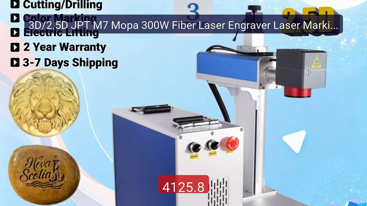 3D/2.5D JPT M7 Mopa 300W Fiber Laser Engraver Laser Marking... -- Top Pick 2026 | Unbeatable Price!