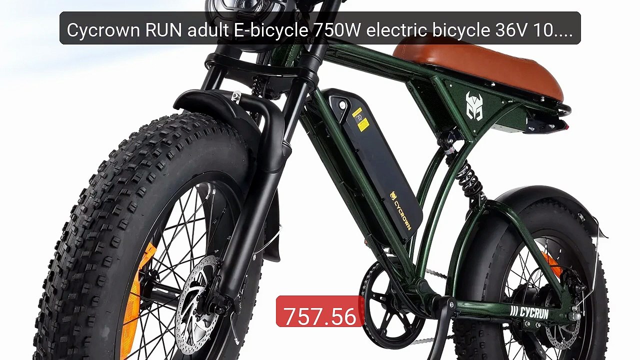Cycrown RUN adult E-bicycle 750W electric bicycle 36V 10.4Ah d... -- Hot Deal 2026 | Limited Offer!
