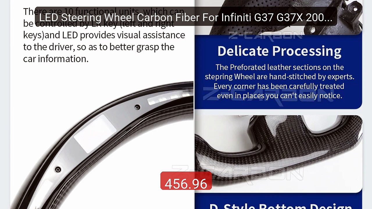 LED Steering Wheel Carbon Fiber For Infiniti G37 G37X 2008 20... -- Amazing Value 2026 | Must Have!