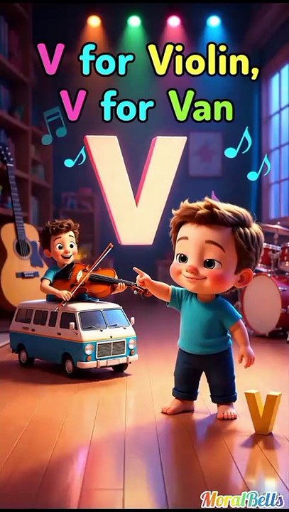🔤 Alphabet V for Kids 🎉