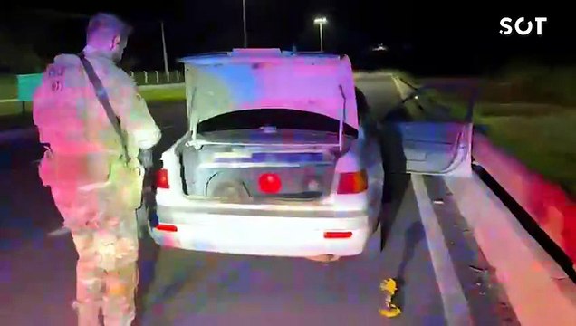 Casal de irmãos é preso pela PRF com 94 kg de maconha escondidos em caixa de som na BR-277