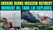 RAW FOOTAGE: Ukraine DESTROYS Moscow Refinery Tank; Metal Lid BLASTED Hundreds of Feet Skyward