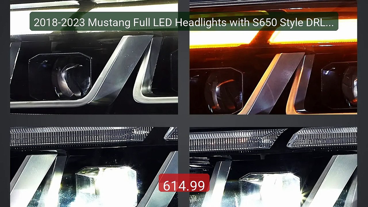2018-2023 Mustang Full LED Headlights with S650 Style DRL Sequenti... -- Best Deal 2026 | Shop Now!