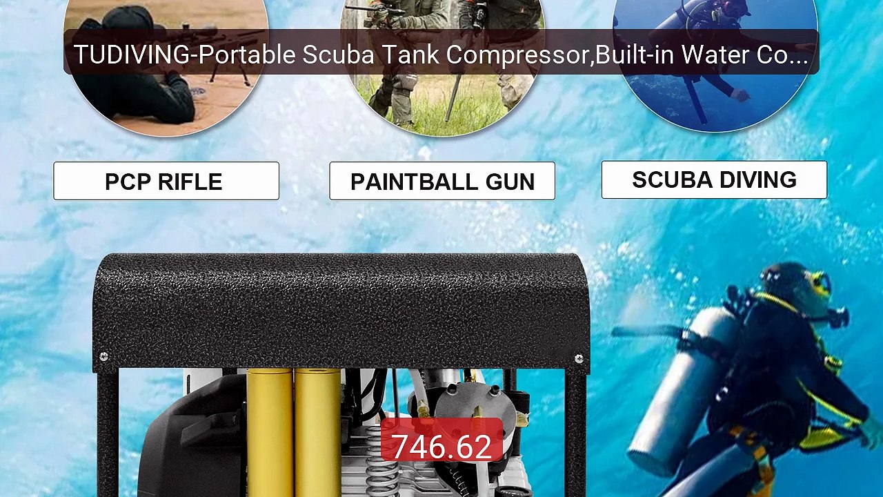 TUDIVING-Portable Scuba Tank Compressor,Built-in Water Cooling... -- Hot Deal 2026 | Limited Offer!