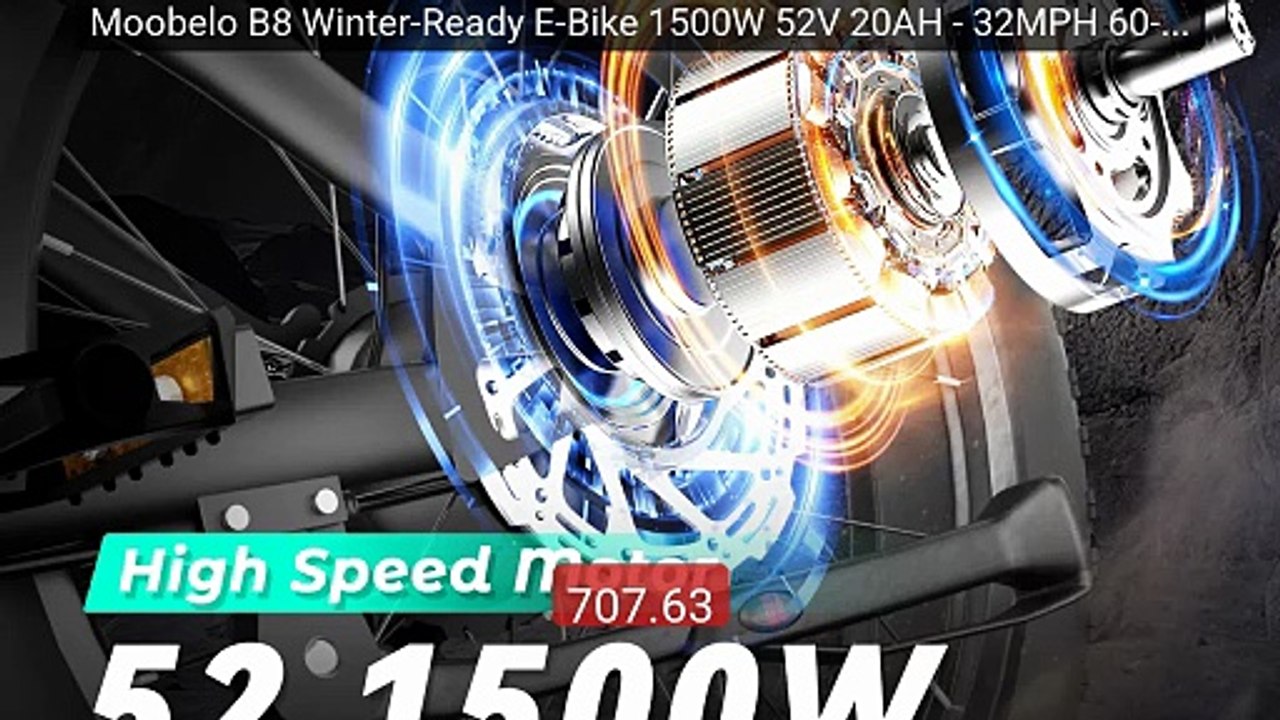 Moobelo B8 Winter-Ready E-Bike 1500W 52V 20AH - 32MPH 60-Mile Rang... -- Best Deal 2026 | Shop Now!