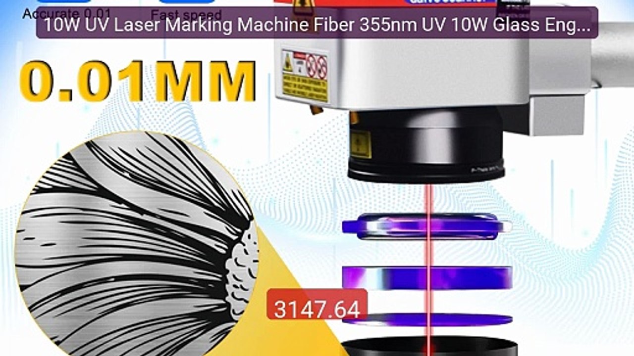 10W UV Laser Marking Machine Fiber 355nm UV 10W Glass Engraving No... -- Best Deal 2026 | Shop Now!