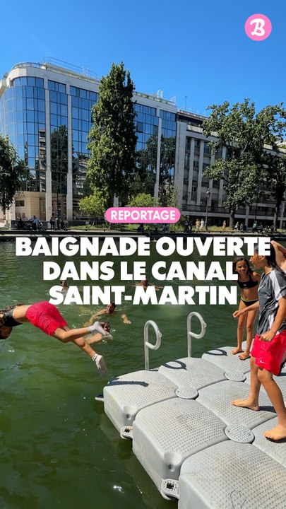 Reportage : Baignade ouverte dans le canal saint-martin