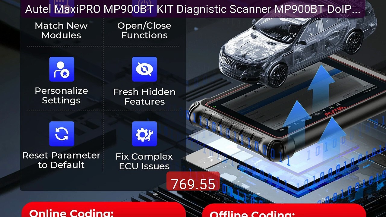 Autel MaxiPRO MP900BT KIT Diagnistic Scanner MP900BT DoIP CAN... -- Amazing Value 2026 | Must Have!