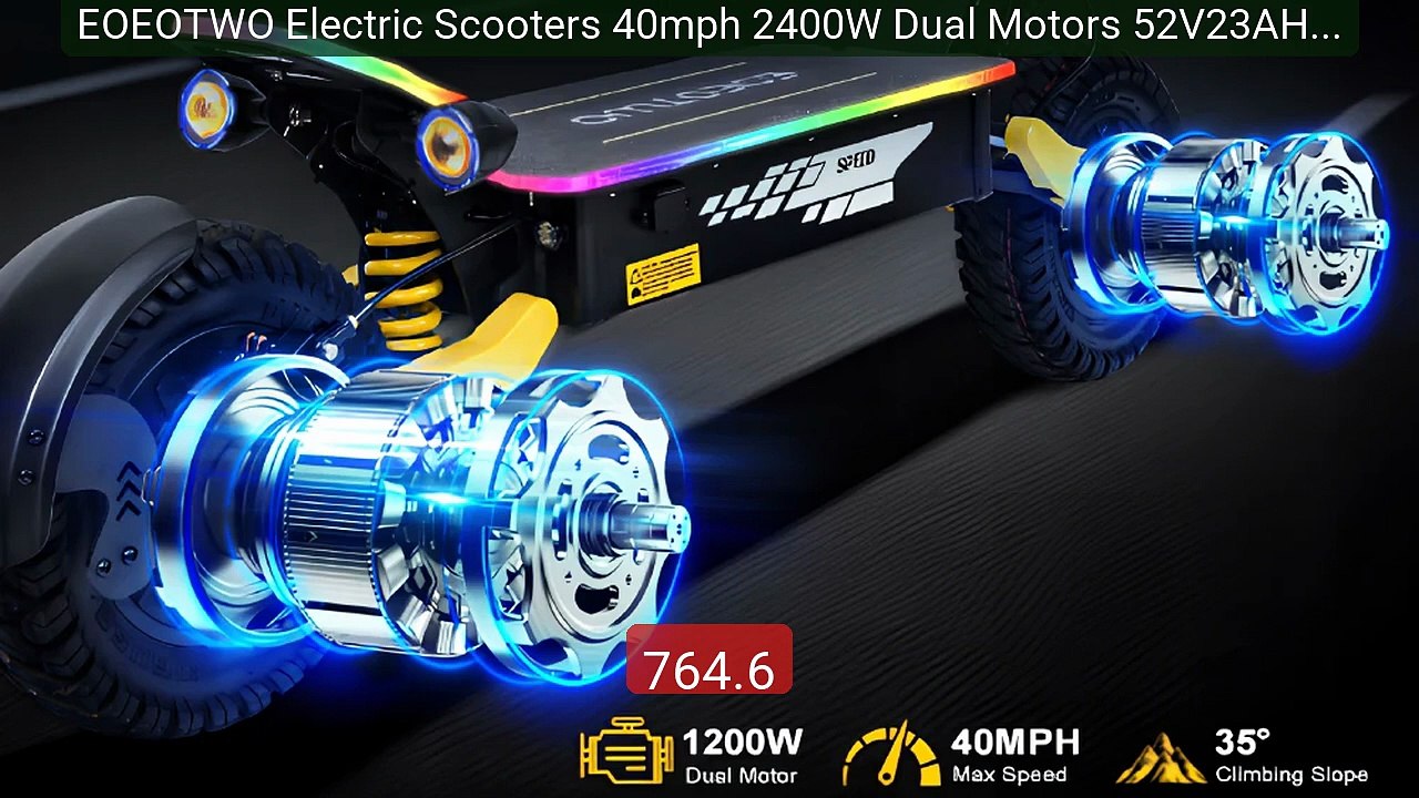 EOEOTWO Electric Scooters 40mph 2400W Dual Motors 52V23AH B... -- Top Pick 2026 | Unbeatable Price!