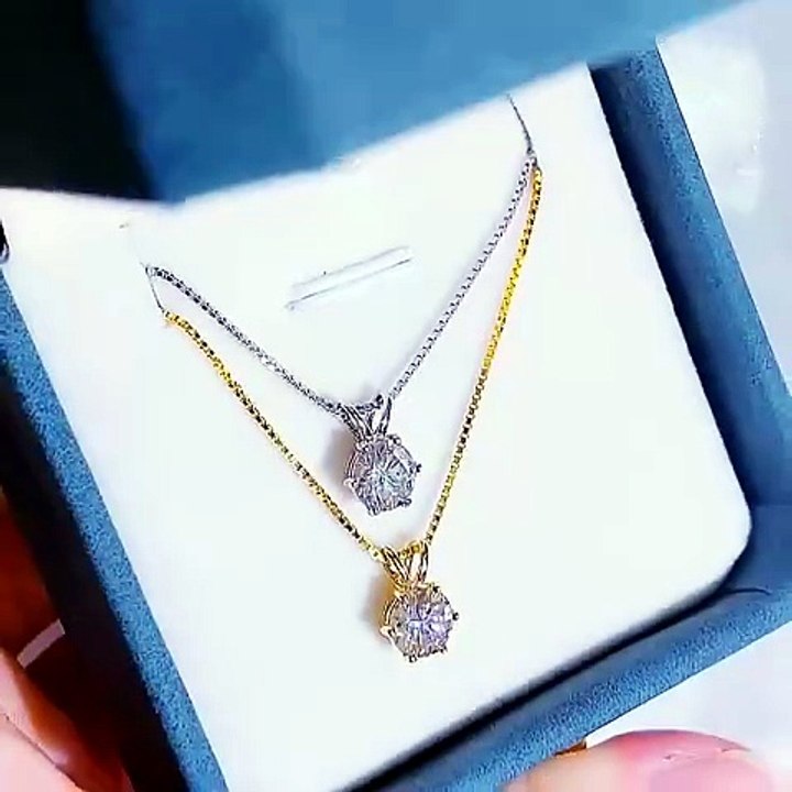 💎 Stunning 1CT Moissanite Necklace for Women ✨