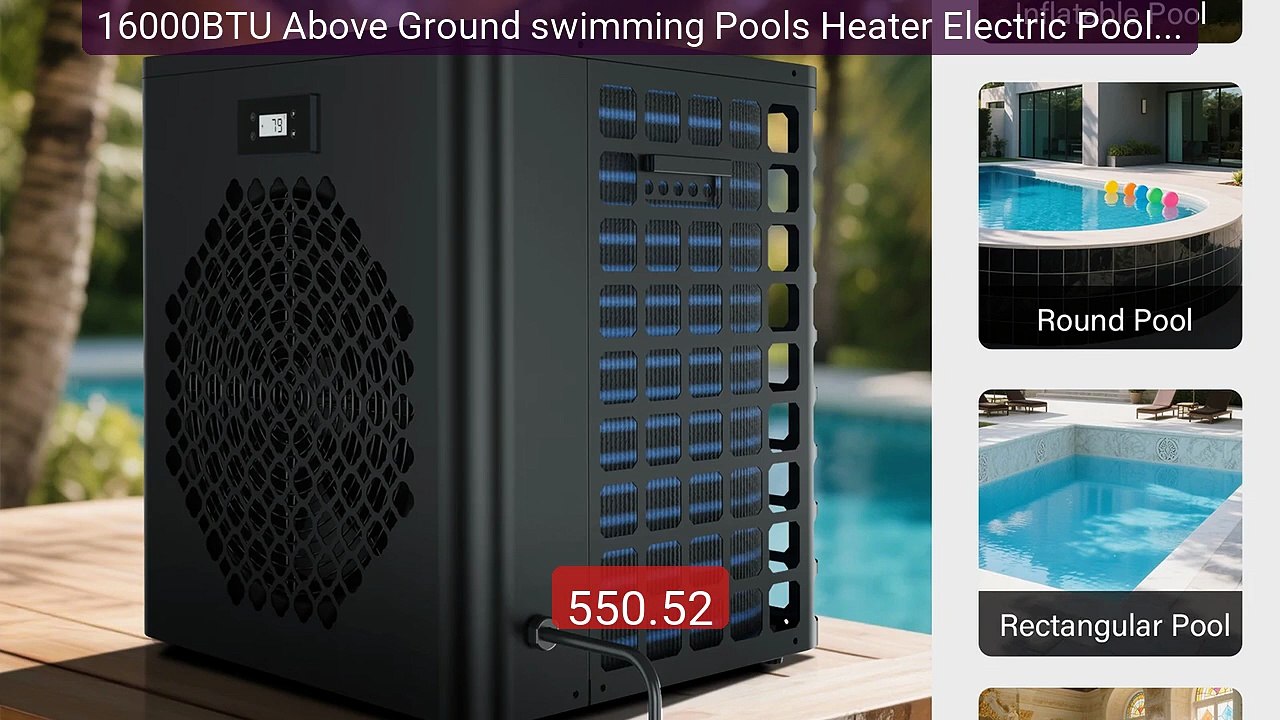16000BTU Above Ground swimming Pools Heater Electric Pool Heater&Ti... -- Top Rated 2026 | Buy Now!