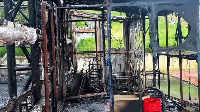 Cimnastik Federasyonu Asbaşkanı Çağlar, Kastamonu'da yanan salonu inceledi: | Ajansspor | AA