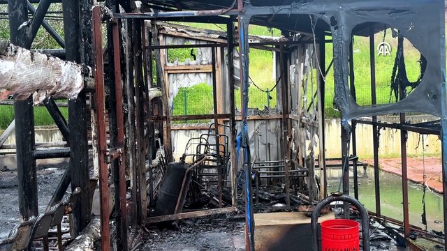 Cimnastik Federasyonu Asbaşkanı Çağlar, Kastamonu'da yanan salonu inceledi: | Ajansspor | AA