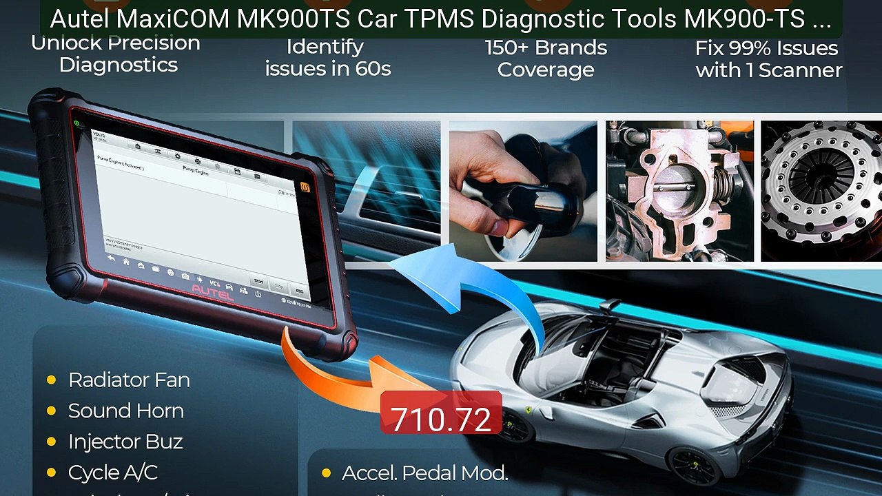 Autel MaxiCOM MK900TS Car TPMS Diagnostic Tools MK900-TS Autom... -- Best Buy 2026 | Great Quality!