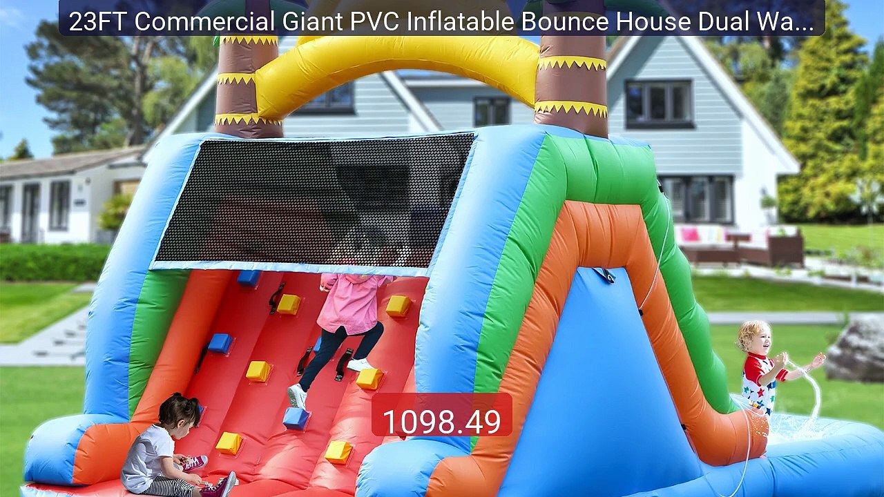 23FT Commercial Giant PVC Inflatable Bounce House Dual Water Slide... -- Best Deal 2026 | Shop Now!