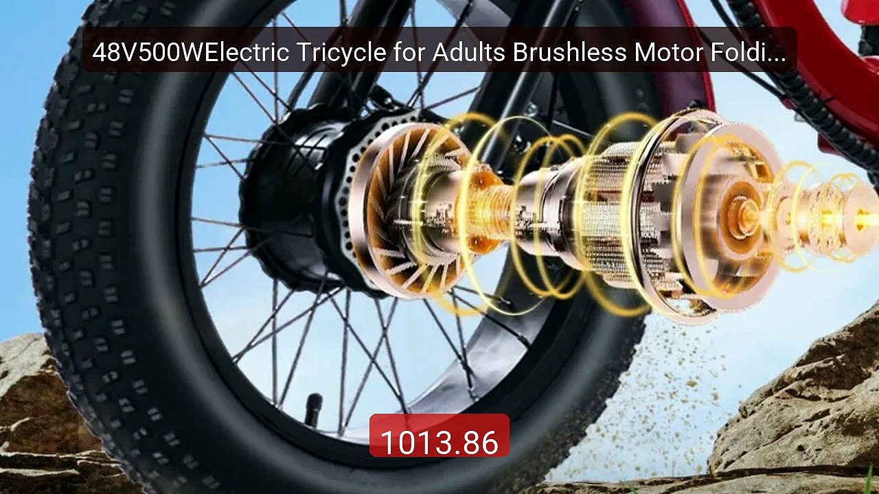 48V500WElectric Tricycle for Adults Brushless Motor Folding Trike E... -- Top Rated 2026 | Buy Now!