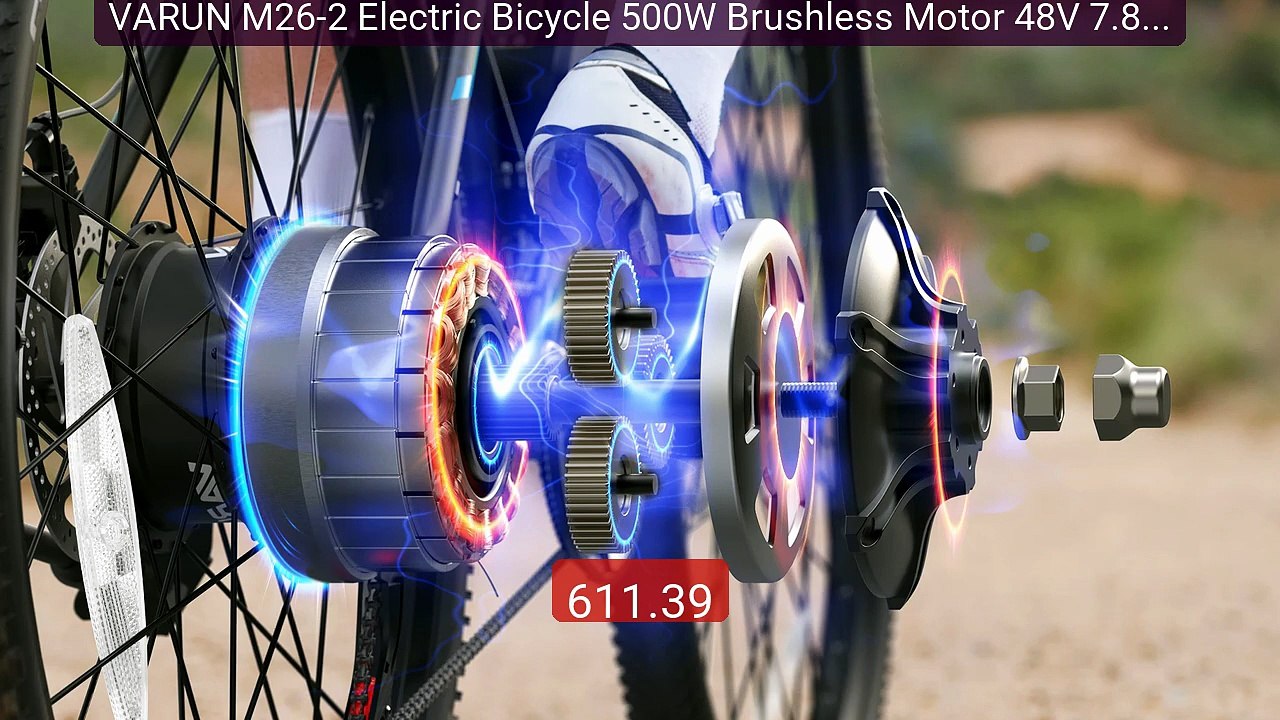 VARUN M26-2 Electric Bicycle 500W Brushless Motor 48V 7.8Ah Remova... -- Best Deal 2026 | Shop Now!