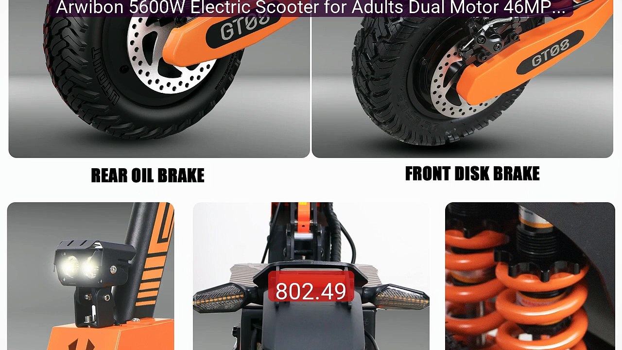 Arwibon 5600W Electric Scooter for Adults Dual Motor 46MPH ... -- Top Pick 2026 | Unbeatable Price!