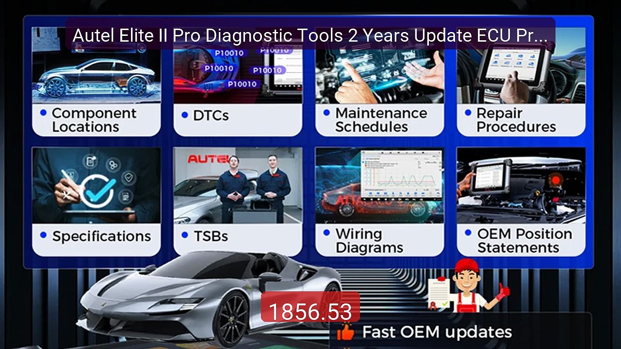 Autel Elite II Pro Diagnostic Tools 2 Years Update ECU Program... -- Best Buy 2026 | Great Quality!