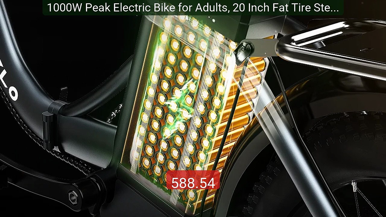 1000W Peak Electric Bike for Adults, 20 Inch Fat Tire Step-Thr... -- Hot Deal 2026 | Limited Offer!