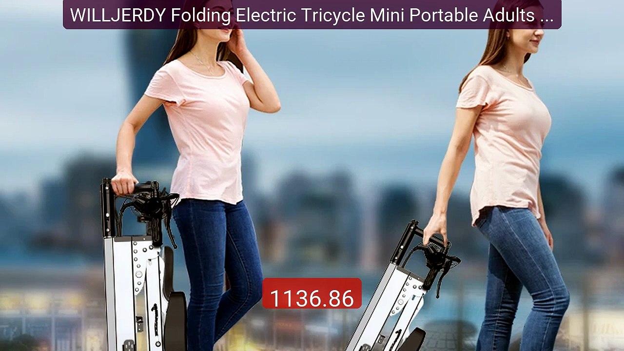 WILLJERDY Folding Electric Tricycle Mini Portable Adults 3 ... -- Top Pick 2026 | Unbeatable Price!