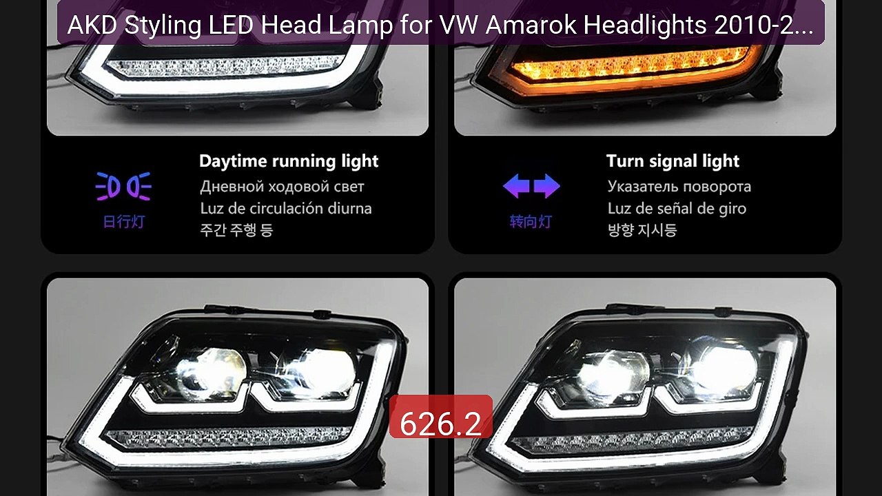 AKD Styling LED Head Lamp for VW Amarok Headlights 2010-2020 ... -- Amazing Value 2026 | Must Have!