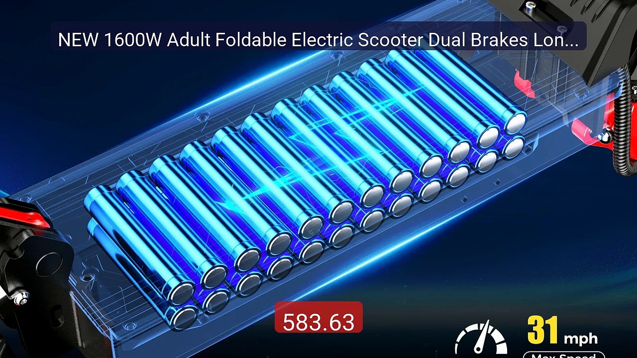 NEW 1600W Adult Foldable Electric Scooter Dual Brakes Long End... -- Hot Deal 2026 | Limited Offer!