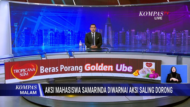 Demo Tuntut Perbaikan Ekonomi di Samarinda Diwarnai Aksi Saling Dorong Mahasiswa dan Polisi