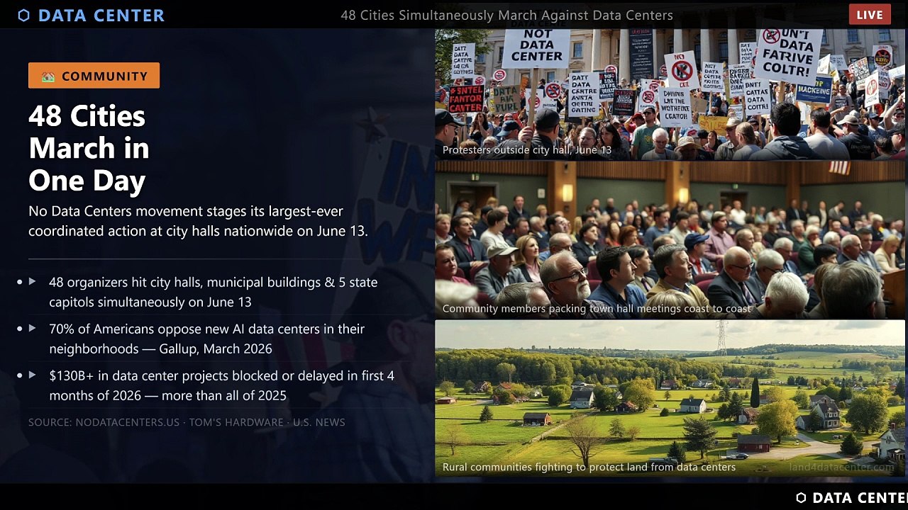 48 American Cities Marched Against Data Centers — Here's Why