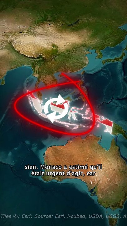 Indonésie et Monaco  LE MÊME drapeau ?! Voici pourquoi 🤫 #géographie