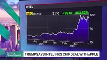 Trump Says Intel Inked Chip Deal With Apple